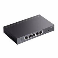 TP-Link TL-SG1005P-PD tinklo komutatorius Gigabit Ethernet (10/100/1000) Maitinimas per Eternetą (PoE) Juoda