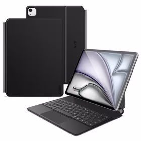 Tech-Protect Smartcase Magnetinis su klaviatūra iPad Pro 12.9” 2020 / 2021 / 2022 / iPad Air 13” 2024 / 2025 - Juodas