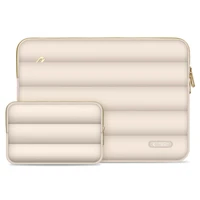 "Tech-Protect Puffy" 15-16 nešiojamųjų kompiuterių krepšys - smėlio spalvos