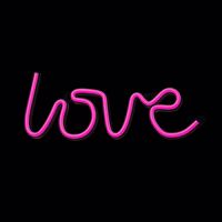 Neon LED Light LOVE rožinis Bat + USB FLNE05 Forever Light