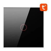 Išmanusis šviesos jungiklis ZigBee Avatto LZTS02-EU-B1 1 kryptis be neutralaus TUYA (juodas)