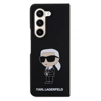 Karl Lagerfeld KLHCZFD5SNIKBCK Z Fold5 kietas dėklas juodas/juodas Silikoninis Ikonik