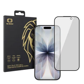 Grūdintas stiklas Tel Protect 10X Privacy DLC Diamond Coating skirtas Iphone 16 Pro/17