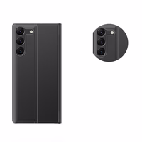 Naujas miego režimo dėklas telefonui Samsung S24+ su atvartu - juodas