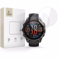 Tech-Protect Glass Fit+ 2-pack grūdintas stiklas Garmin Fenix 8 47mm - skaidrus