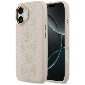 Guess 4G Stripe MagSafe dėklas iPhone 17 - rožinis (m)