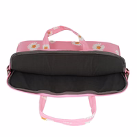 Wonder nešiojamojo kompiuterio krepšys 17 colių rožinis su ramunėlėmis