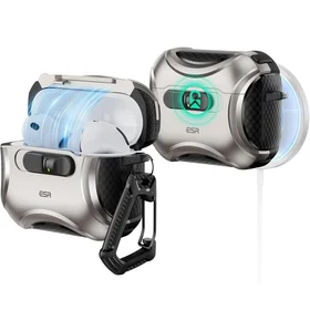 ESR Cyber FlickLock MagSafe deklas AirPods Pro 3 - Sidabrinis