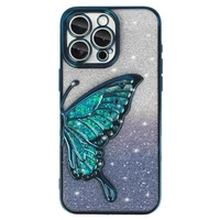 Tel Protect Butterfly vandeniui atsparus dėklas telefonui iPhone 15 Pro Max - mėlynas