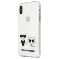 Karl Lagerfeld Karl & Choupette iPhone Xs Max dėklas telefonui - skaidrus