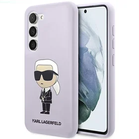Karl Lagerfeld KLHCS23MSNIKBCU S23+ S916 kietas dėklas violetinis/violetinis Silikoninis Ikonik