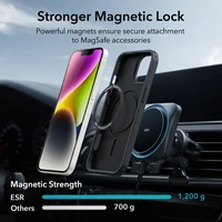 ESR Classic Hybrid Halolock Magnetinis dėklas telefonui MagSafe iPhone 14 Plus - Juodas