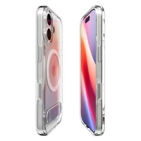 Spigen Ultra Hybrid "S" Magnetinis dėklas telefonui iPhone 17 - Skaidrus ir baltas