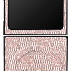 Guess 4G Classic Magnetinis dėklas telefonui Samsung Galaxy Z Flip 7 - rožinė
