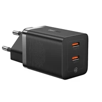 Baseus GaN5 Pro 40W 2xUSB-C sieninis įkroviklis - Juodas