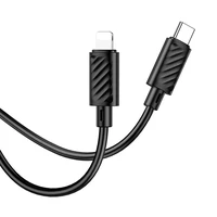 Kabelis USB C į Lightning Hoco PD 27W 2 m X88 juodas