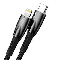 Baseus CADH000101 Lightning - USB-C PD kabelis 20W 480Mb/s 2m juodas