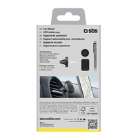 SBS TESUPPUNIVAIRMAG magnetinis išmaniojo telefono laikiklis, skirtas oro angai - juodas
