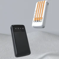 Universali išorinė baterija Dudao K6Pro 10000mAh su USB, USB-C, Lightning laidais