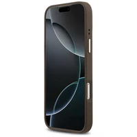 Guess 4G Stripe Magnetinis dėklas telefonui iPhone 17 Pro Max - ruda