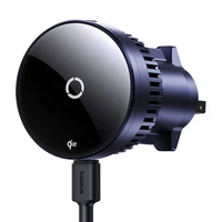 Baseus MagPro automobilinis laikiklis su 15W Qi2.0 indukciniu įkrovikliu (juodas)