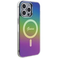 Guess IML Iridescent Magnetinis dėklas telefonui iPhone 15 Pro - juodas