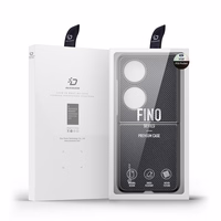 Dux Ducis Fino dėklas pagamintas iš nailono medžiagos Huawei P50 Pocket juodas