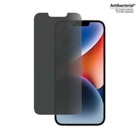 PanzerGlass Classic Fit privatumo antibakterinis stiklas iPhone 14/13 Pro/13