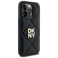 DKNY Quilted Stack Logo dėklas telefonui iPhone 14 Pro Max - juodas