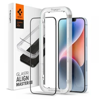 Spigen ALM Glass FC grūdintas stiklas iPhone 13 / 13 Pro / 14 – juodas