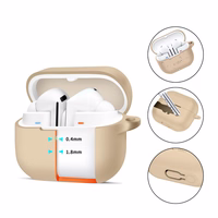 Tech-Protect silikoninis dėklas su kabliuku Samsung Galaxy Buds 3 / 3 Pro - ruda