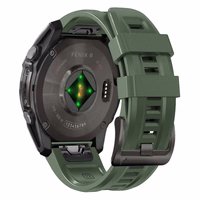 Tech-Protect silikoninis dirželis Garmin Fenix 5S / 5S PLUS / 6S / 6S Pro / 7S / 8 (43MM) - žalias