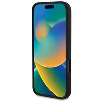 DKNY Silikoninis baltas spausdintas logotipas magnetinis iPhone 16 Pro dėklas - juodas