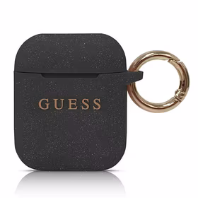 Guess silikoninis deklas AirPods 1/2 - juodas
