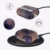 Tech-Protect Lamano deklas AirPods Pro 1 / 2 - rudas-violetinis