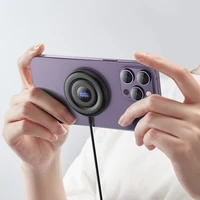 Belaidis įkroviklis Hoco 2A 15W suderinamas su Magnētiniu MagSafe su skaitmenine indikacija CW61 juodas