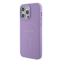 Guess GUHMP15XPSAHMCU iPhone 15 Pro Max 6.7" violetinis/violetinis kietas dėklas Saffiano MagSafe