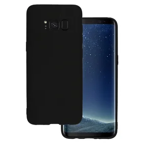 Matinis galinis dėklas Samsung Galaxy S8 juodas