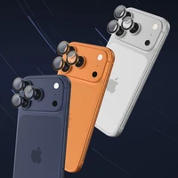 Benks grūdintas stiklas DR Sapphire Lens Protector kamerai iPhone 17 Pro/17 Pro Max (3 lęšiai) sidabrinis