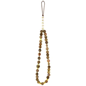 Guess 4G Strap Triangle Logo Magnetinis dėklas telefonui iPhone 17 Pro Max - ruda