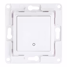 Shelly sieninis jungiklis 1 mygtukas (baltas)