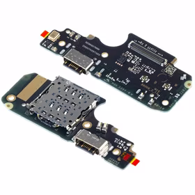 Lanksčioji jungtis Xiaomi Redmi Note 11 Pro 5G/Note 11e Pro/Poco X4 Pro 5G įkrovimo kontakto ir mikrofonu, SIM kortelės kontaktu originalus (service pack)