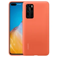 Originalus dėklas Huawei P40 - silikoninis apsauginis dėklas (51993725) oranžinis
