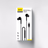 Dudao X3C+ Wiraudonas USB-C In-Ear Ausinės 1.2m - Juodas