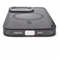 "Samsung Galaxy S26" blizgantis dėklas, suderinamas su "MagSafe" - juodas