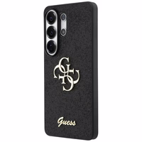 Guess dėklas Fixed Glitter Big 4G Metal Logo for Samsung Galaxy S26 Ultra juodas