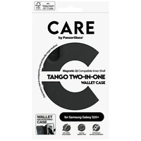 CARE by PanzerGlass Funkcinis Tango 2in1 piniginės dėklas telefonui Samsung Galaxy S25+ - Juodas