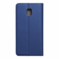 SMART Dėklas telefonui Knyga SAMSUNG J3/J3 2017 tamsiai mėlynas