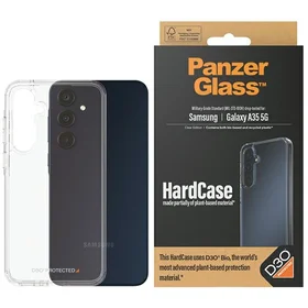 PanzerGlass HardCase su D3O® Bio ir karinio lygio sertifikatu Samsung Galaxy A35 5G - skaidrus