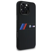 BMW Silikoninis Vidurinė Juosta Magnetinis dėklas iPhone 16 Pro Max - juodas